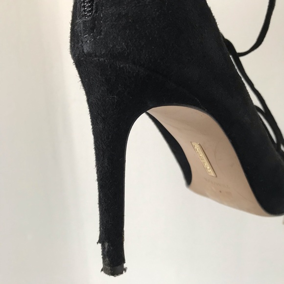 Louise et Cie Black Lace-Up Stilettos - Picture 8 of 8